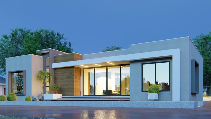 three bedrooms contemporary house